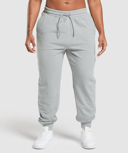 Women's Gymshark Power Joggers Silver Grey