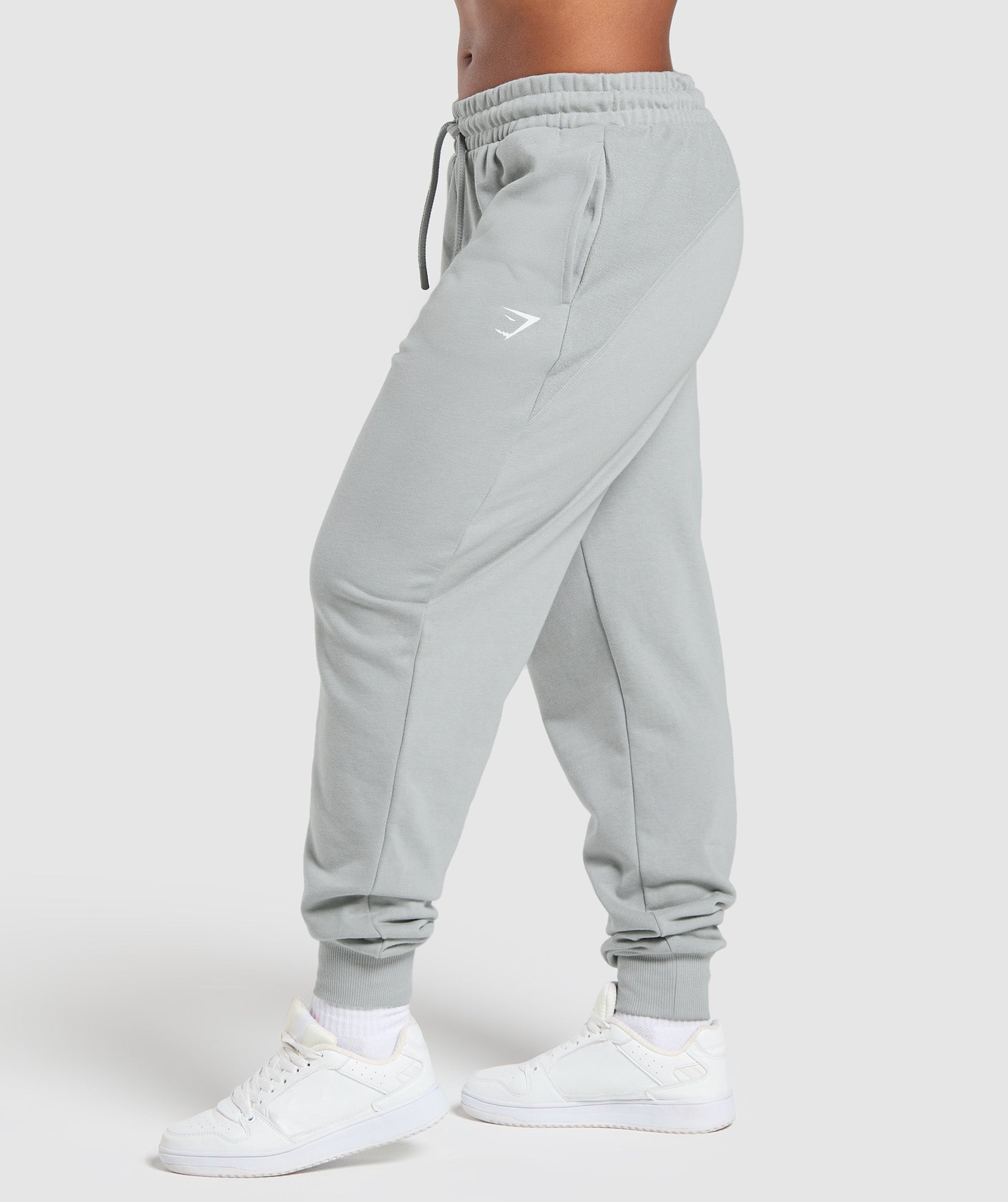 Women's Gymshark Power Joggers Silver Grey