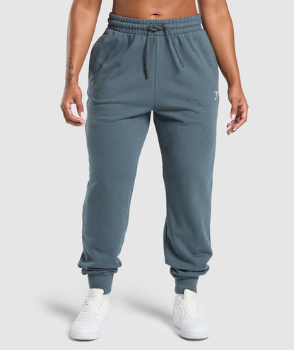 Women's Gymshark Power Joggers Titanium Blue