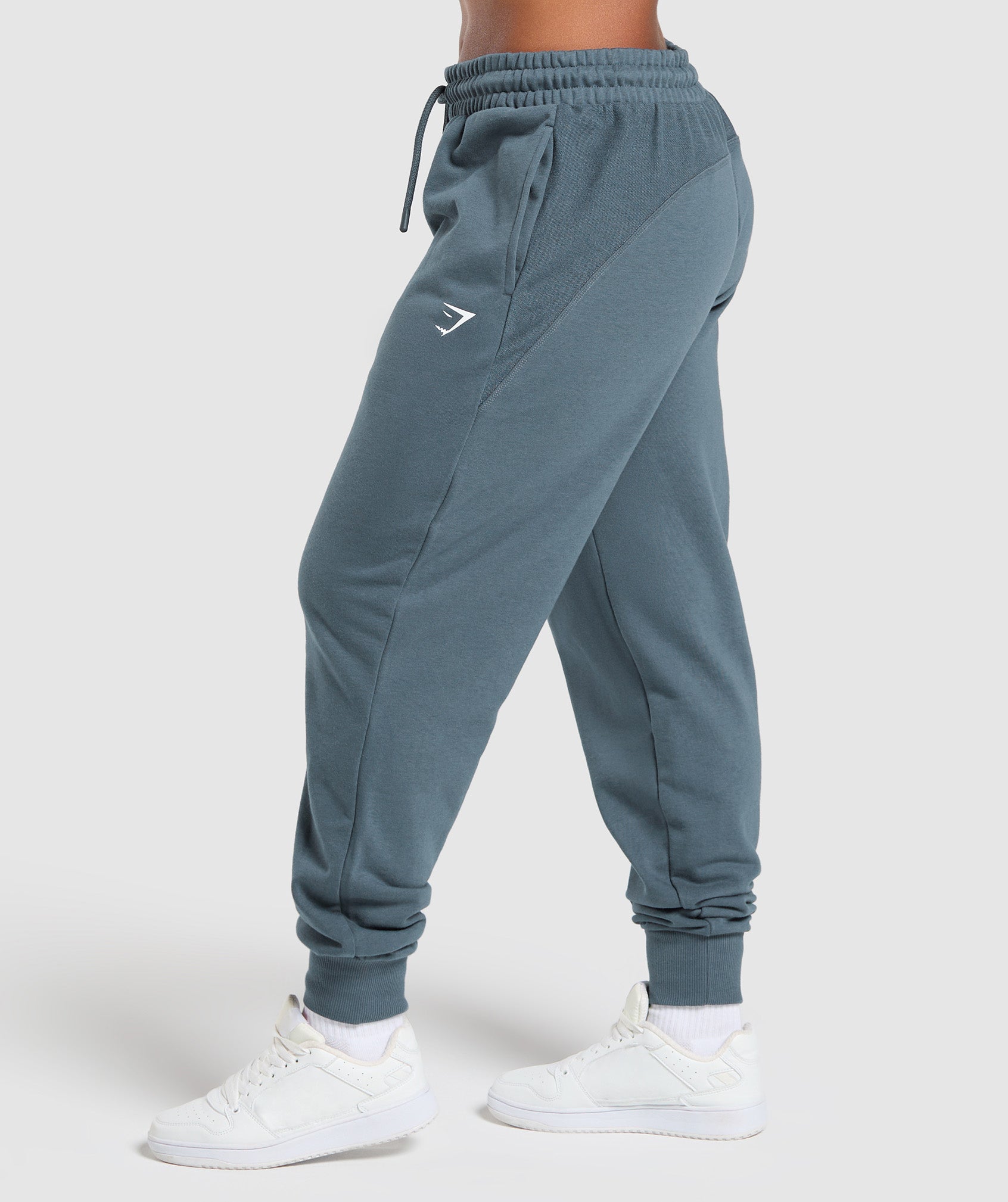 Women's Gymshark Power Joggers Titanium Blue
