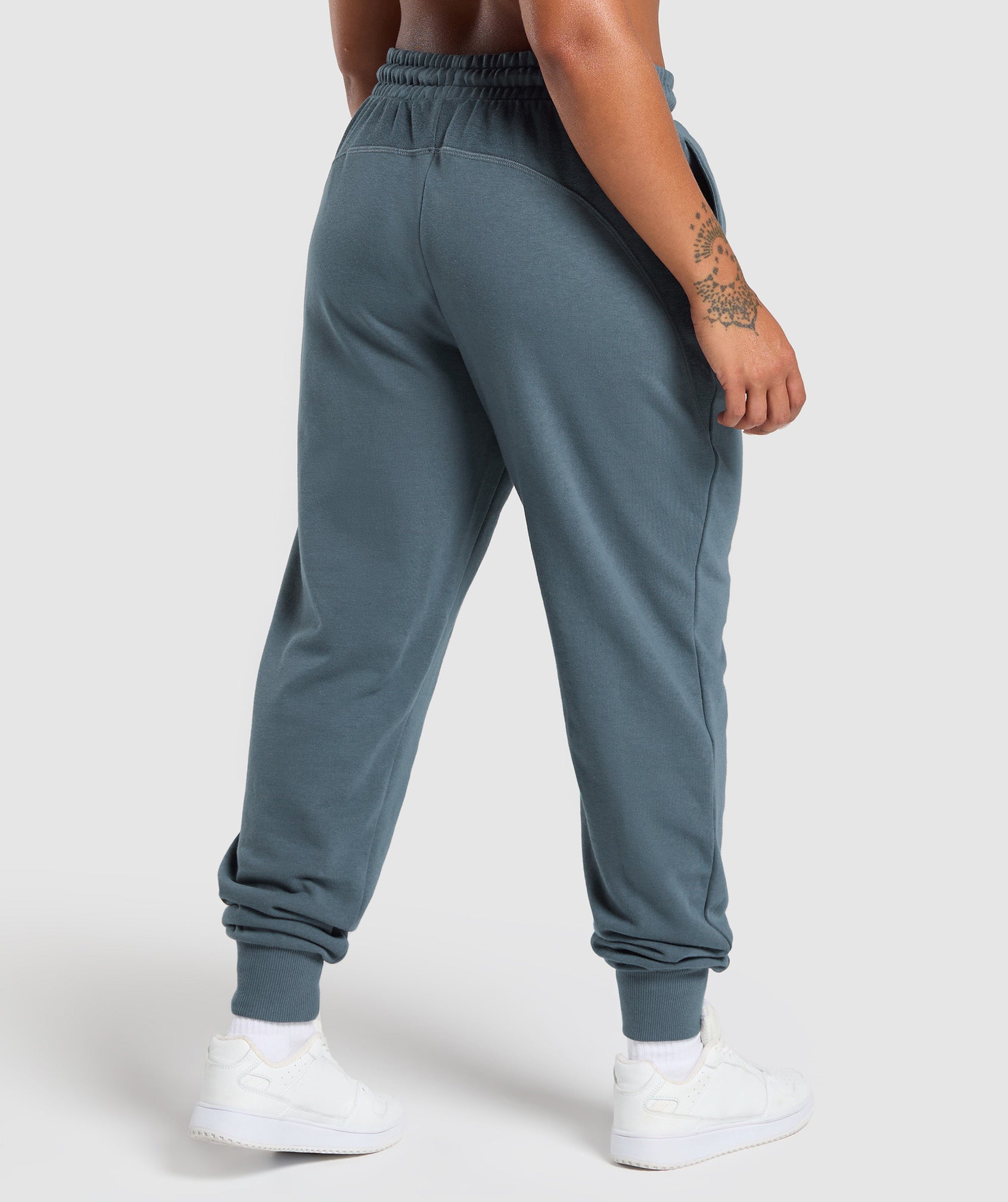 Women's Gymshark Power Joggers Titanium Blue