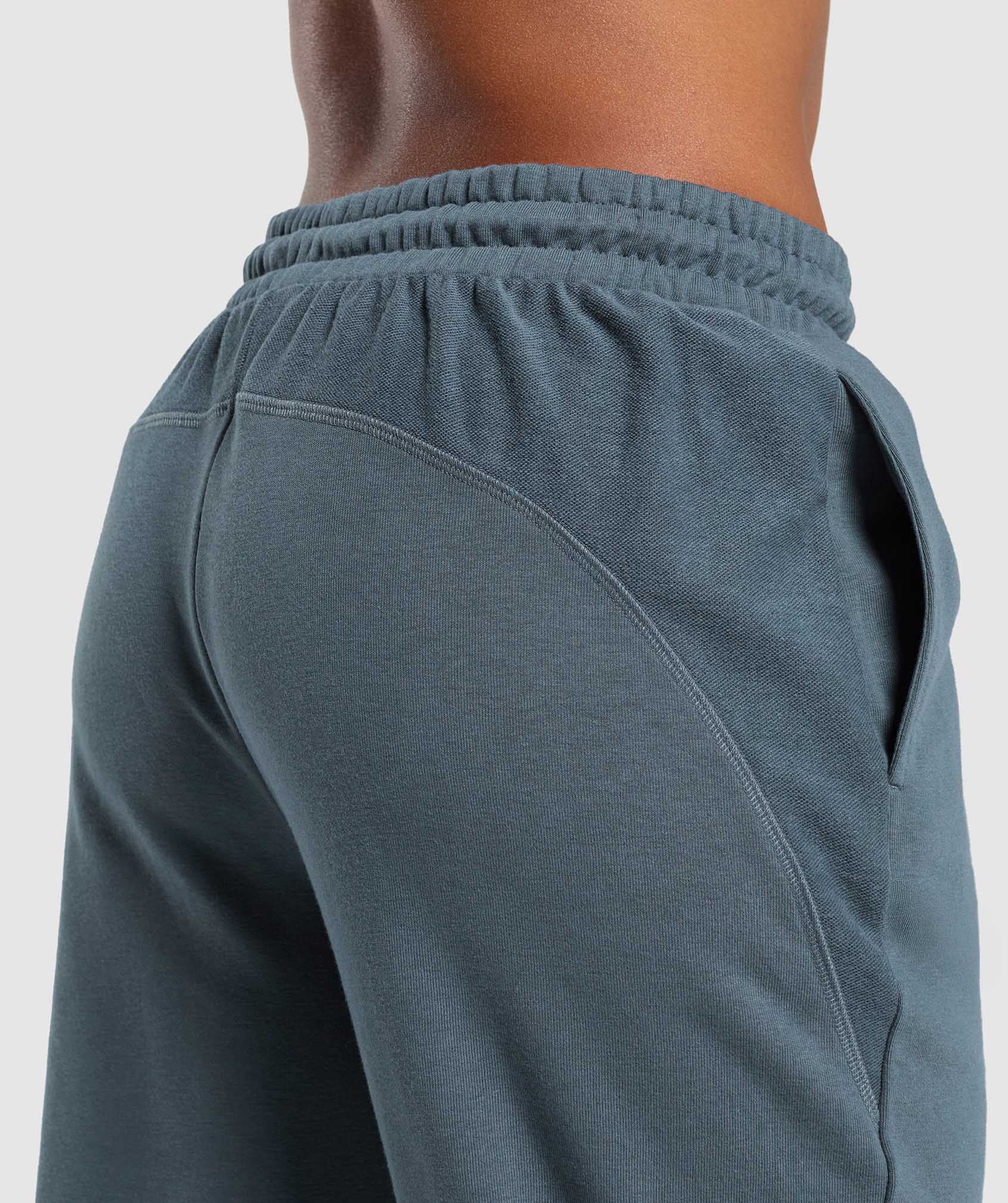 Women's Gymshark Power Joggers Titanium Blue