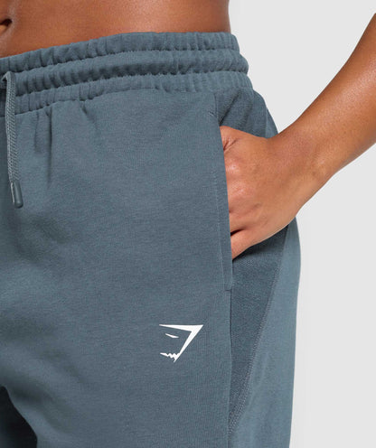 Women's Gymshark Power Joggers Titanium Blue