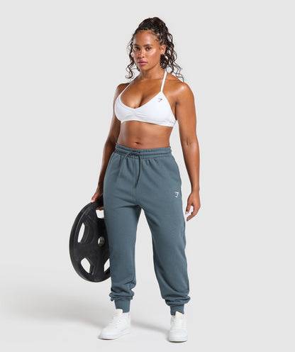 Women's Gymshark Power Joggers Titanium Blue