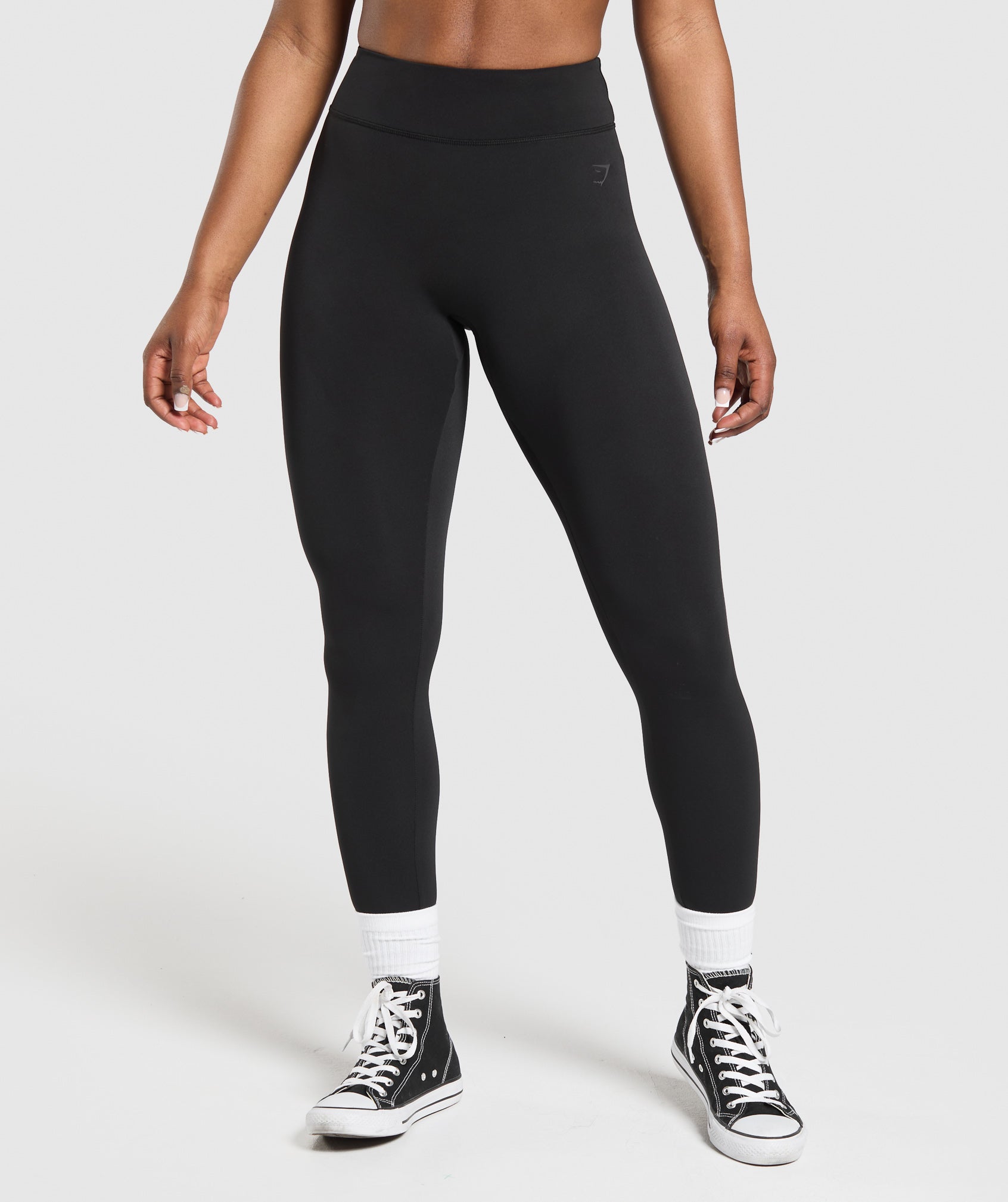 Women's Gymshark Wordmark Graphic Leggings Black