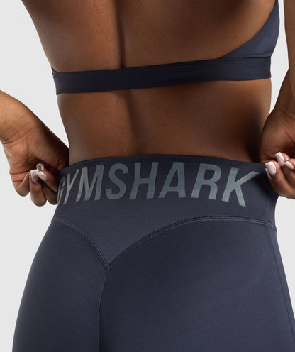 Women's Gymshark Wordmark Graphic Leggings Heavy Blue