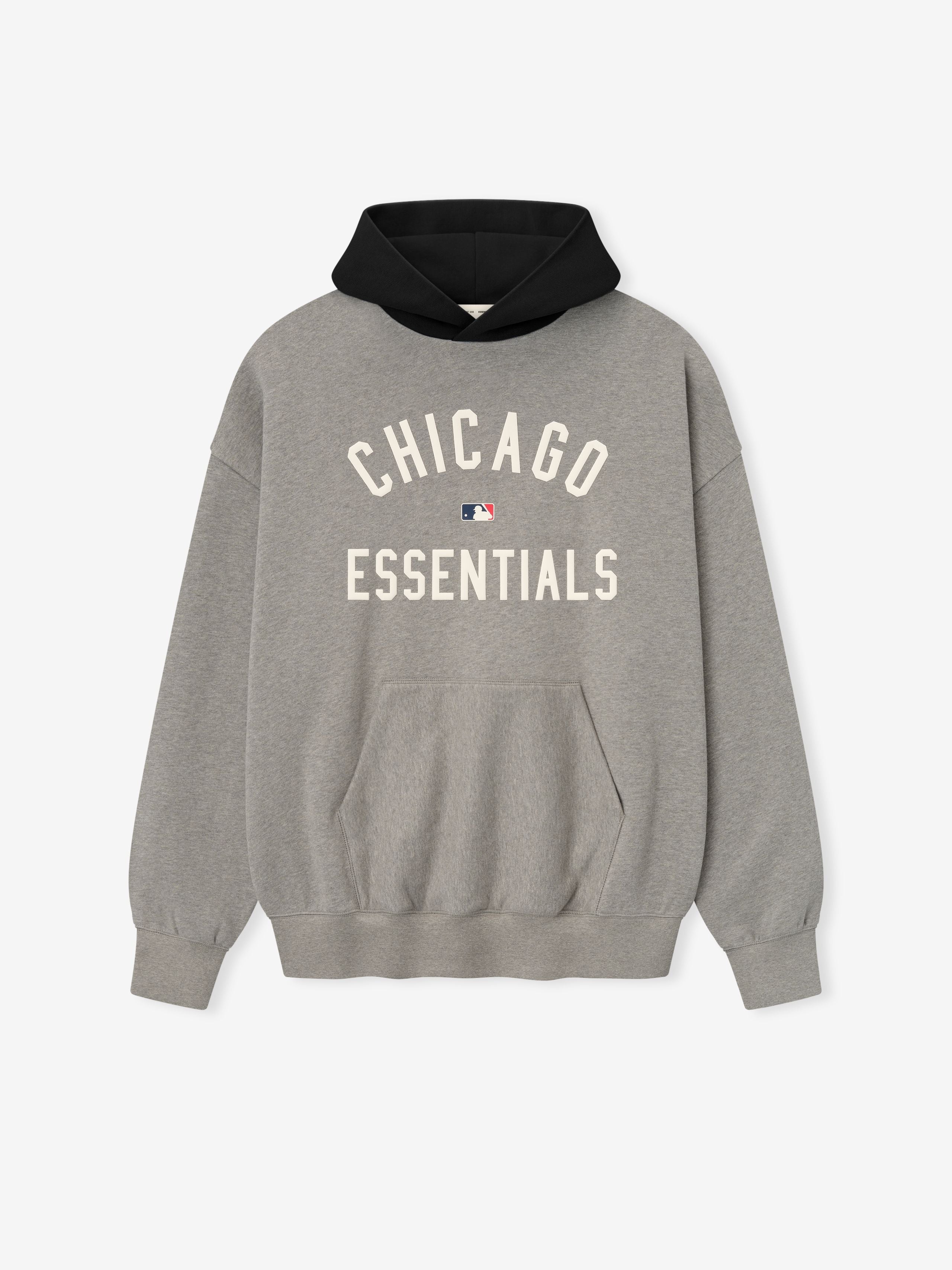 Essentials White Sox Sport Hoodie Concrete Heather/Black