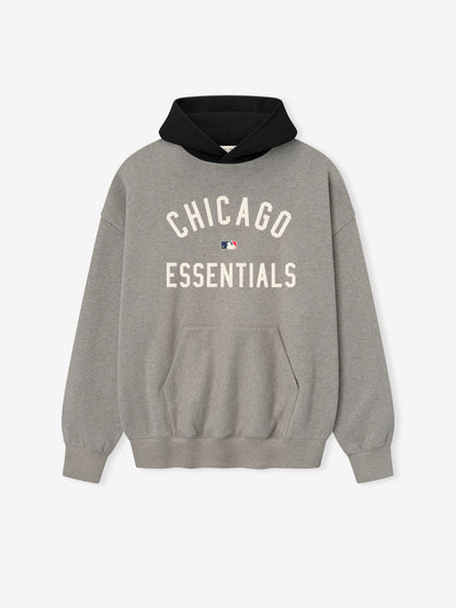 Essentials White Sox Sport Hoodie Concrete Heather/Black