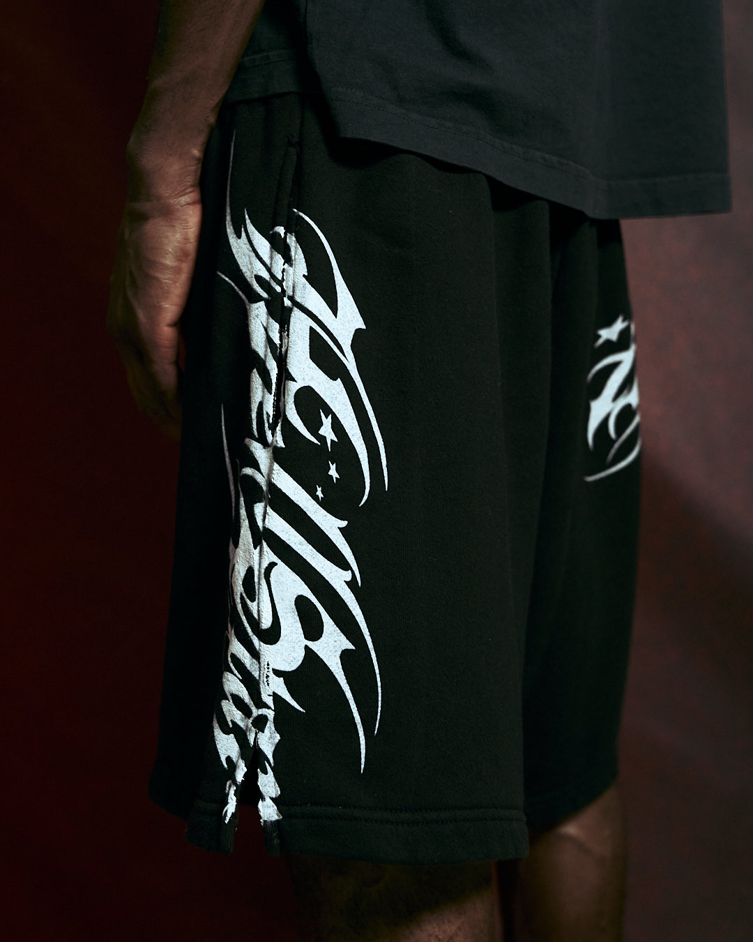 Hellstar Cursive Logo Shorts
