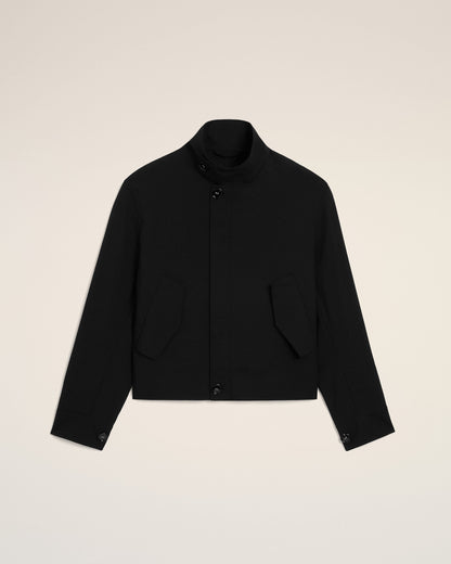 AmiParis Black New Wool Harrington Jacket