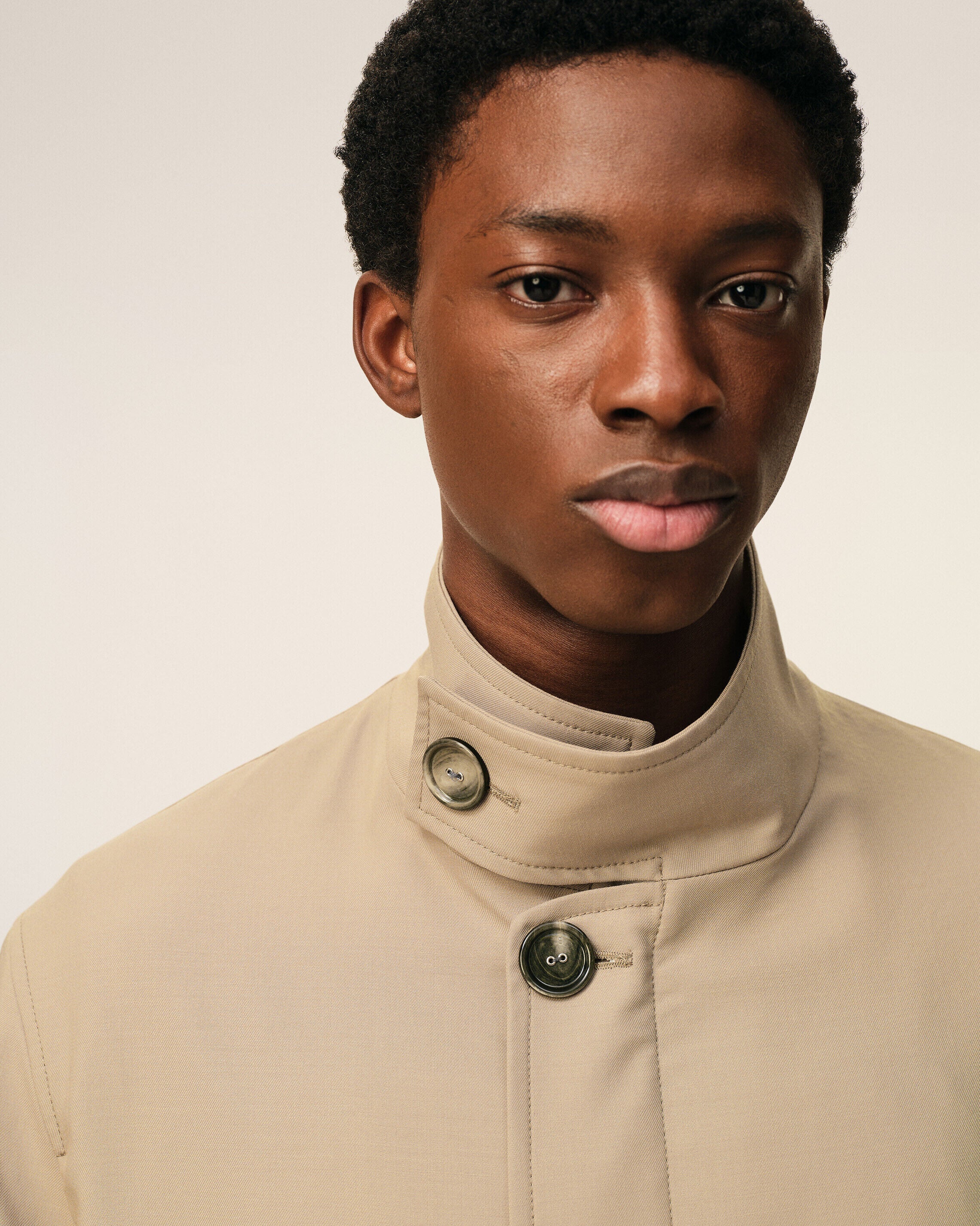 AmiParis Beige New Wool Harrington Jacket