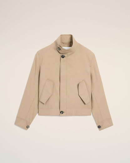 AmiParis Beige New Wool Harrington Jacket