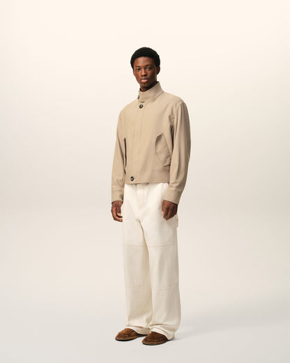 AmiParis Beige New Wool Harrington Jacket