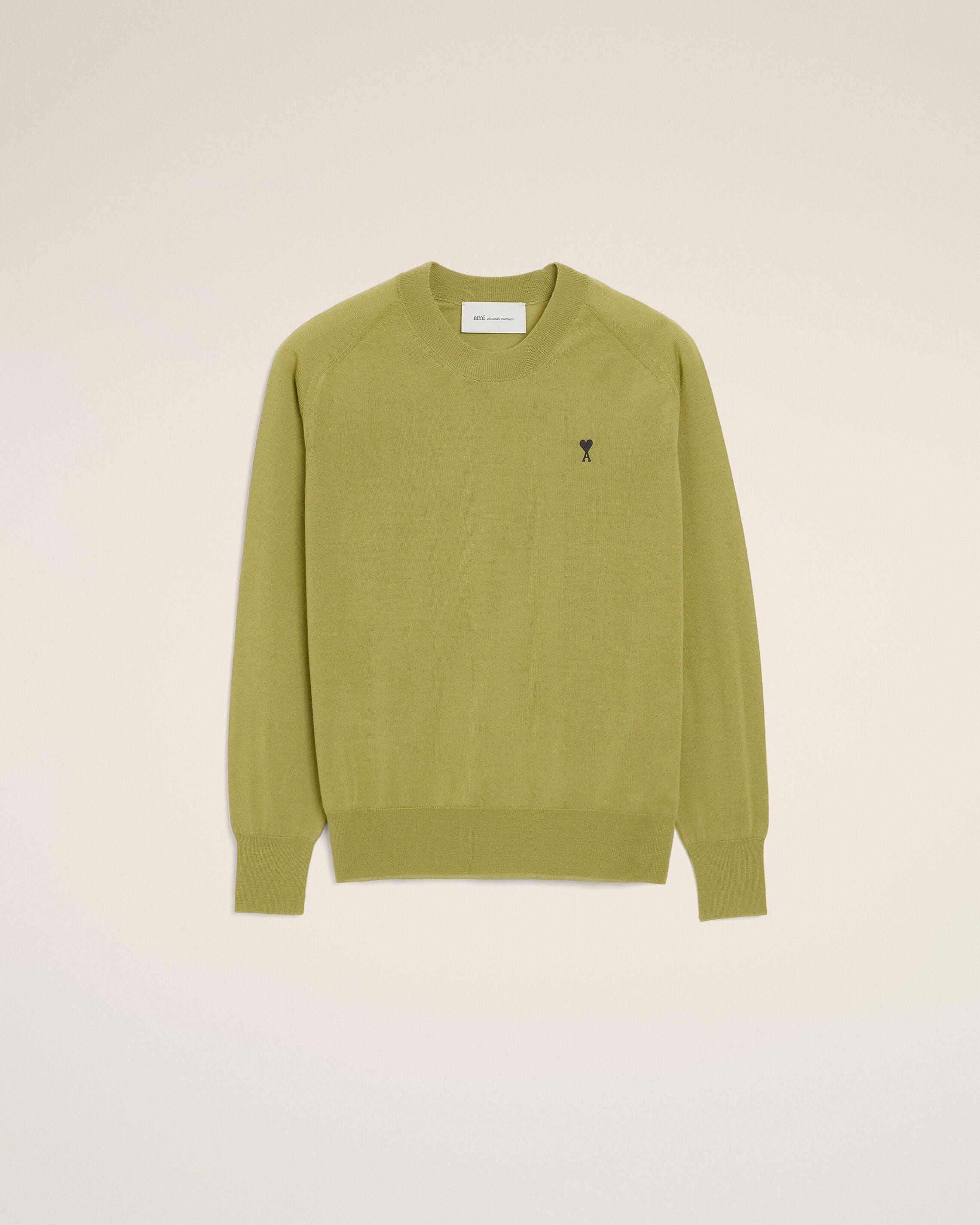Green Wool Crewneck Ami De Coeur Sweater