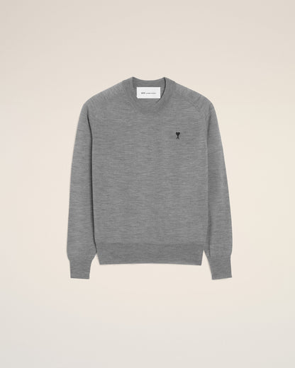 Grey Wool Crewneck Ami De Coeur Sweater