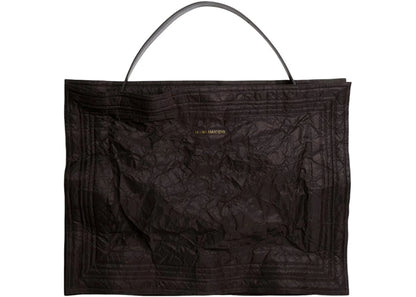 H&M X Glenn Martens Oversized Tote Bag Dark Brown