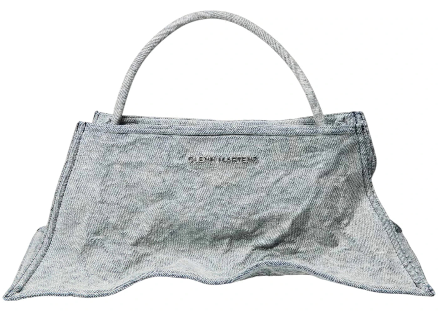 H&M X Glenn Martens Shoulder Bag Light Denim Blue