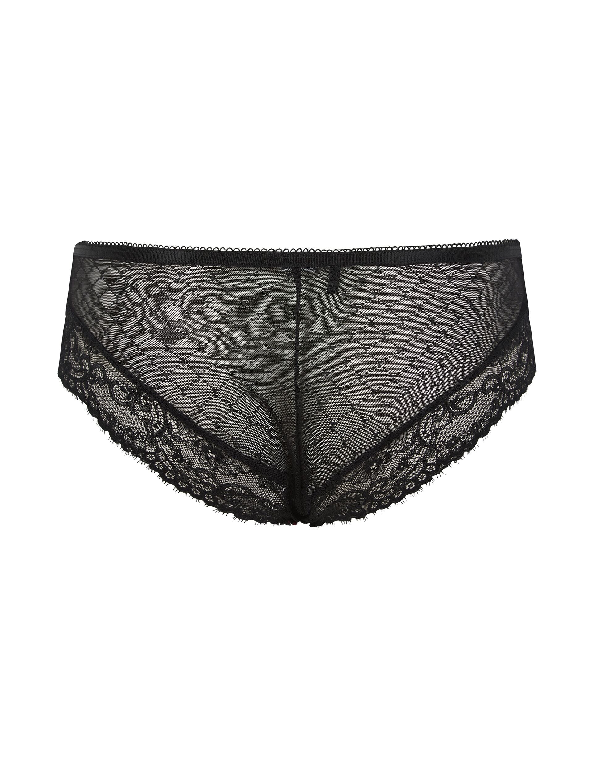 Ted Baker Hope Floral Print Lace Panel Brazilian Knickers Women's