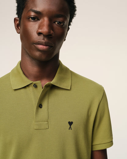 Green Cotton Short Sleeves Ami De Coeur Polo Shirt
