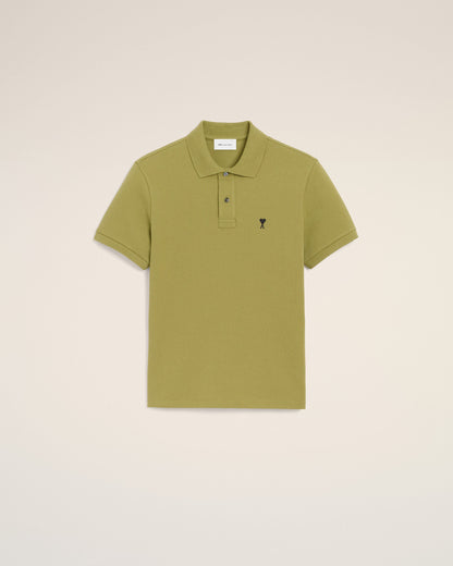 Green Cotton Short Sleeves Ami De Coeur Polo Shirt