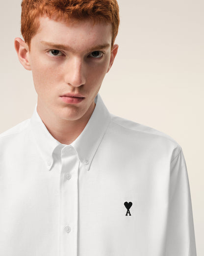 White Cotton Ami De Coeur Oxford Shirt
