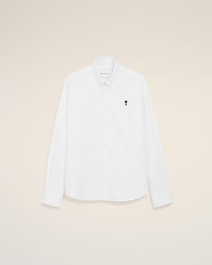 White Cotton Ami De Coeur Oxford Shirt