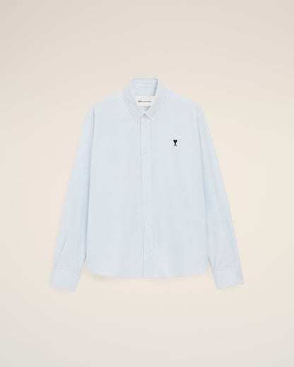 Blue Cotton Ami De Coeur Oxford Shirt