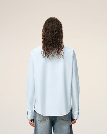 Blue Cotton Ami De Coeur Oxford Shirt