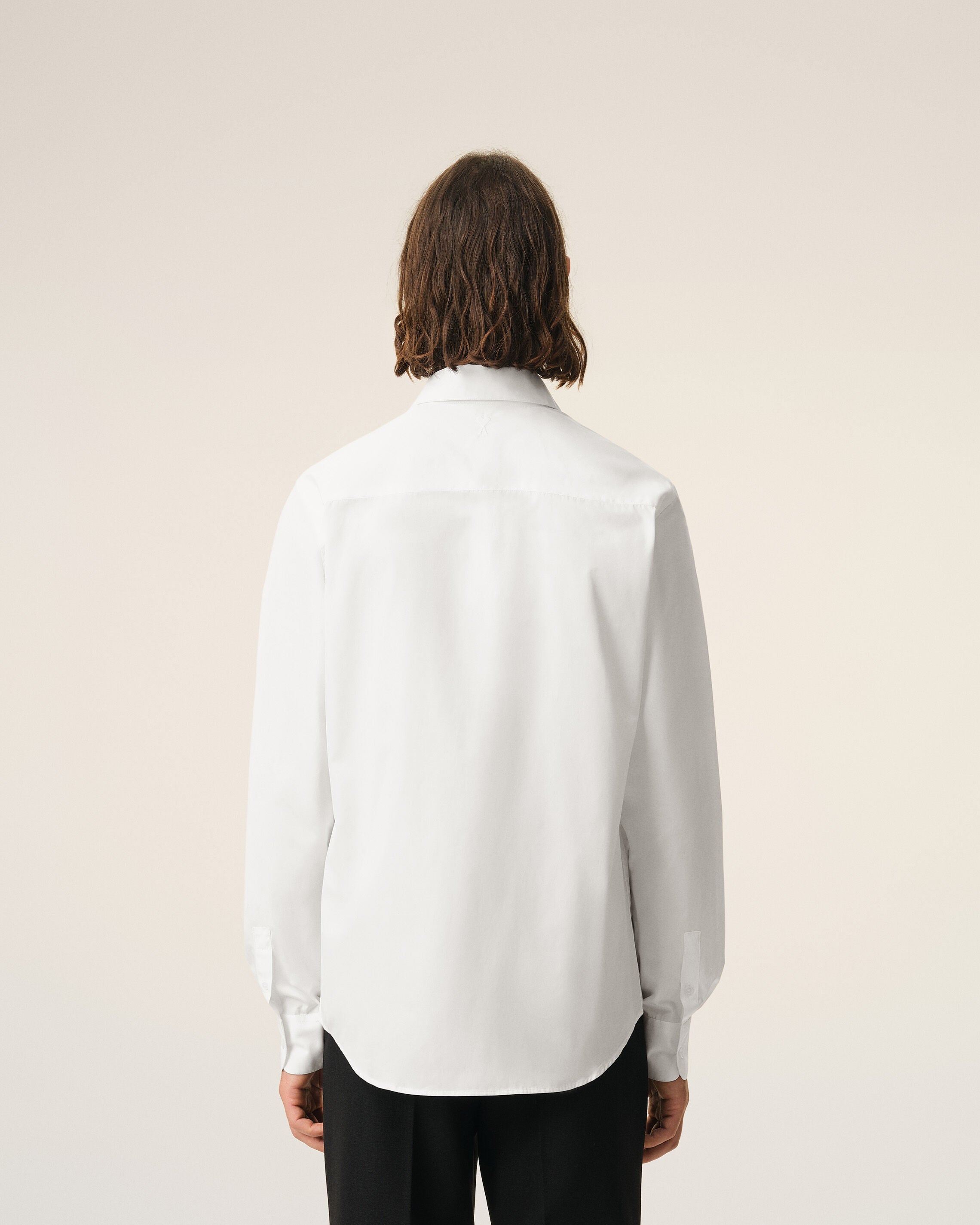 White Cotton Tailor Embroidered Ami De Coeur Shirt