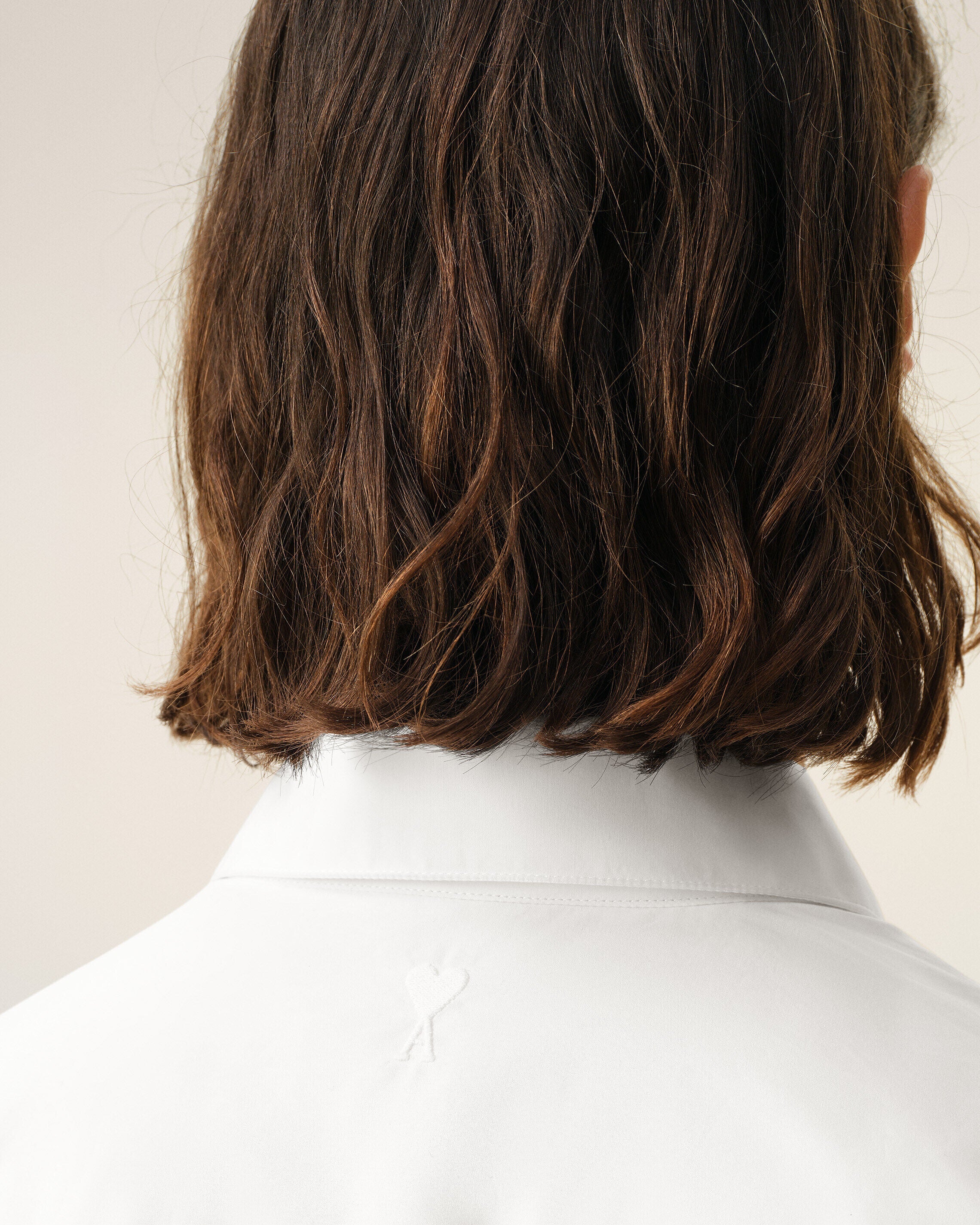 White Cotton Tailor Embroidered Ami De Coeur Shirt