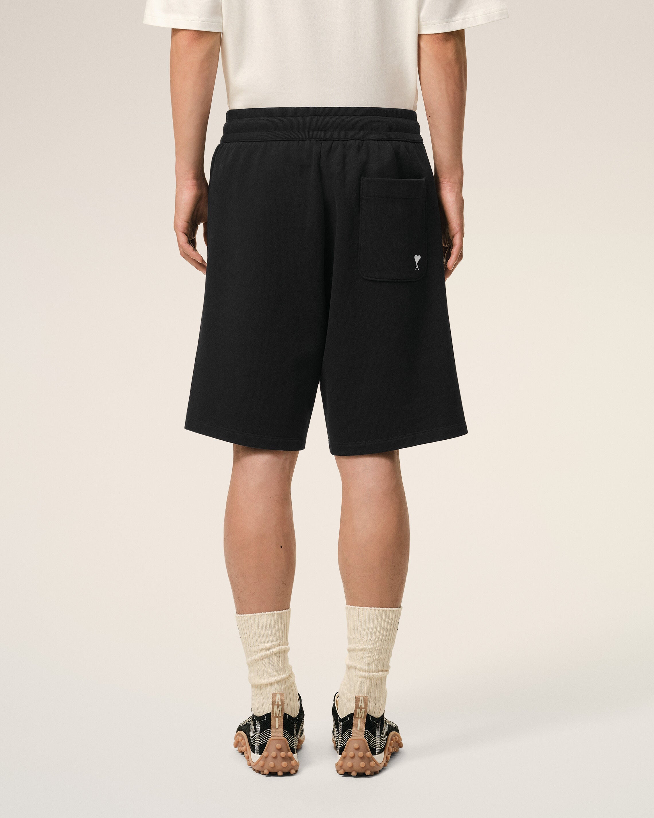 Black Cotton Ami De Coeur Short