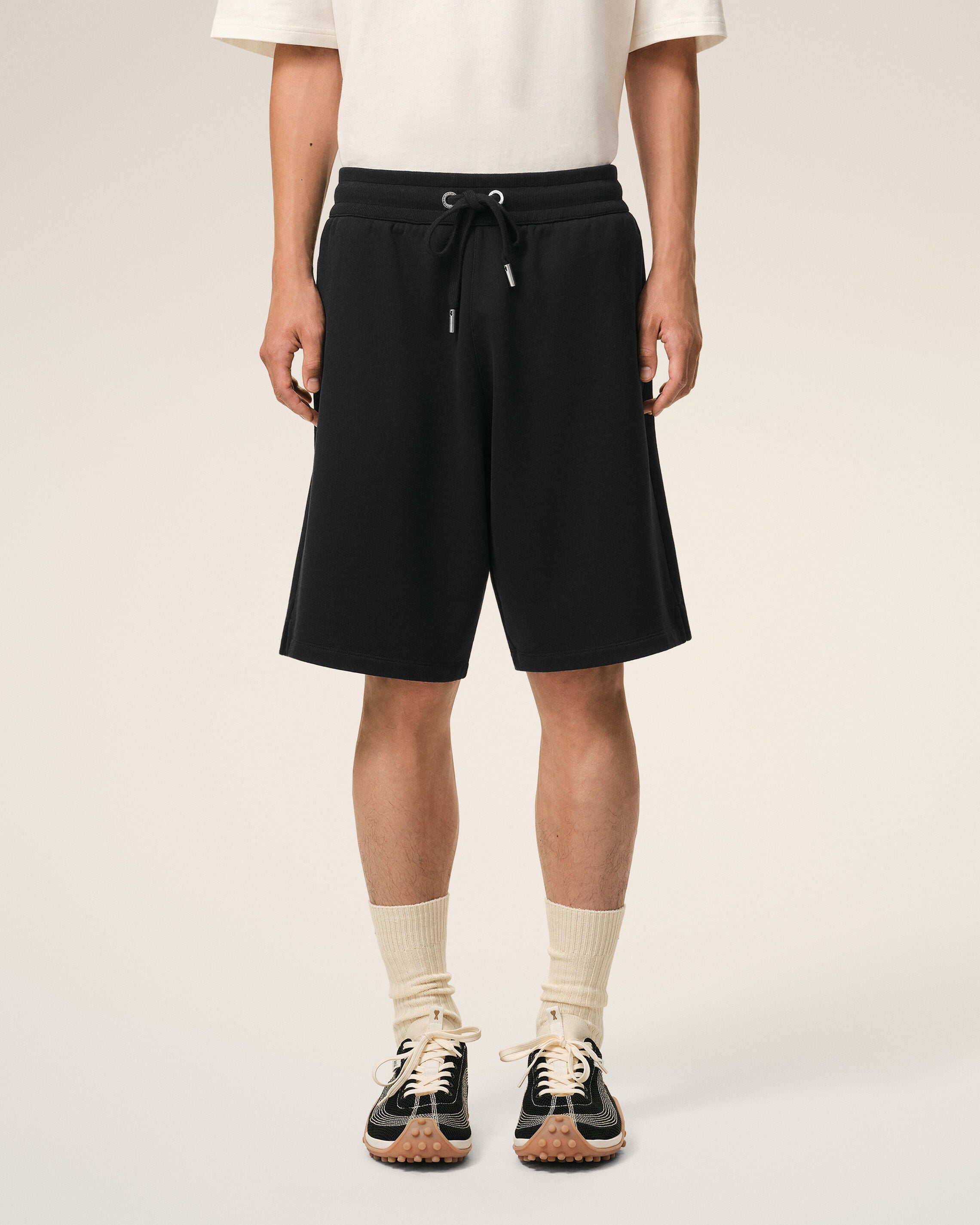 Black Cotton Ami De Coeur Short