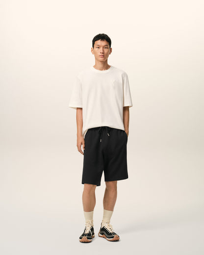 Black Cotton Ami De Coeur Short