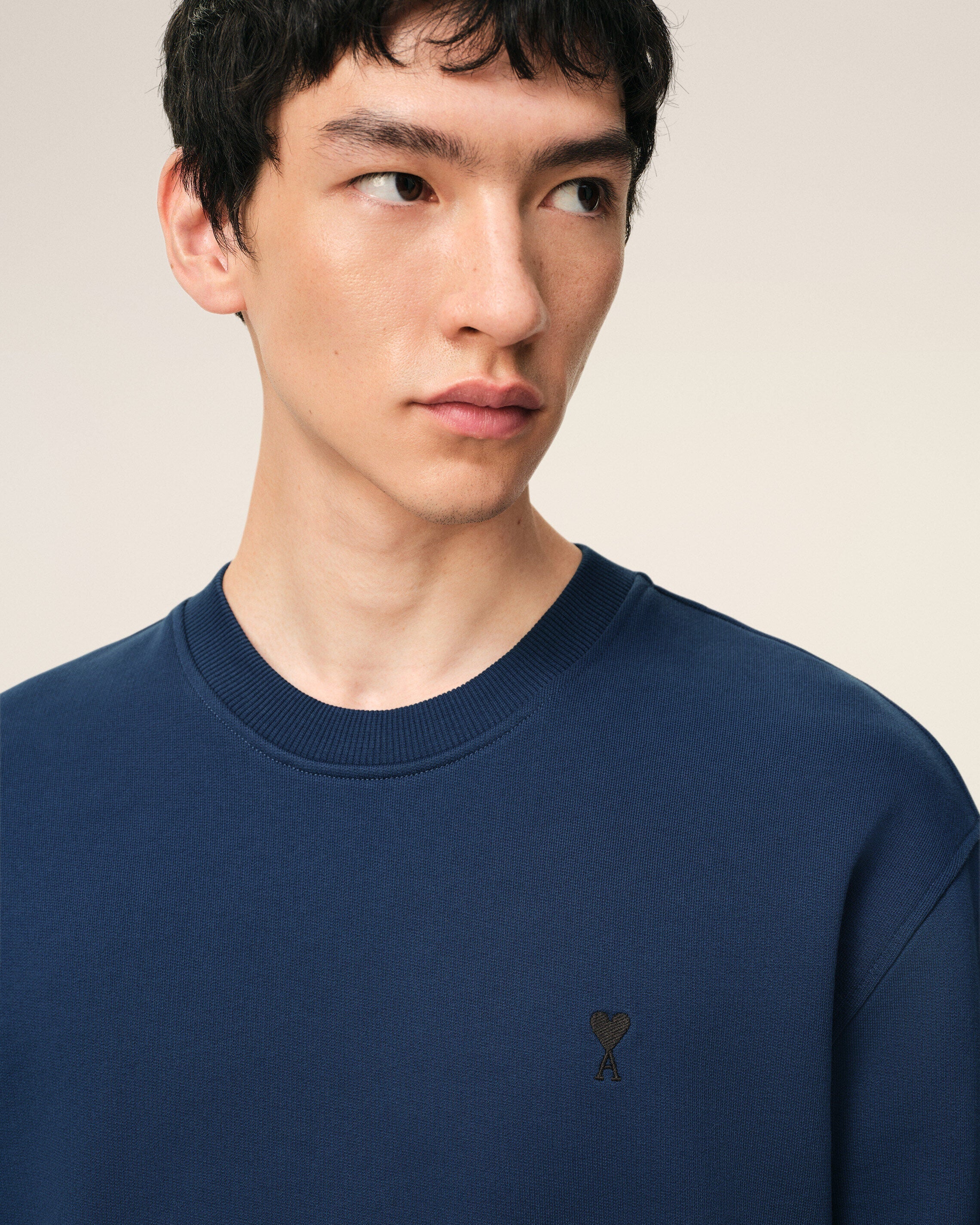 Blue Cotton Ami De Coeur Sweatshirt