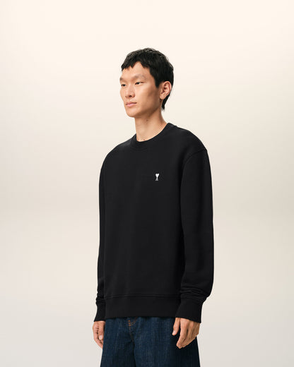 Black Cotton Ami De Coeur Sweatshirt