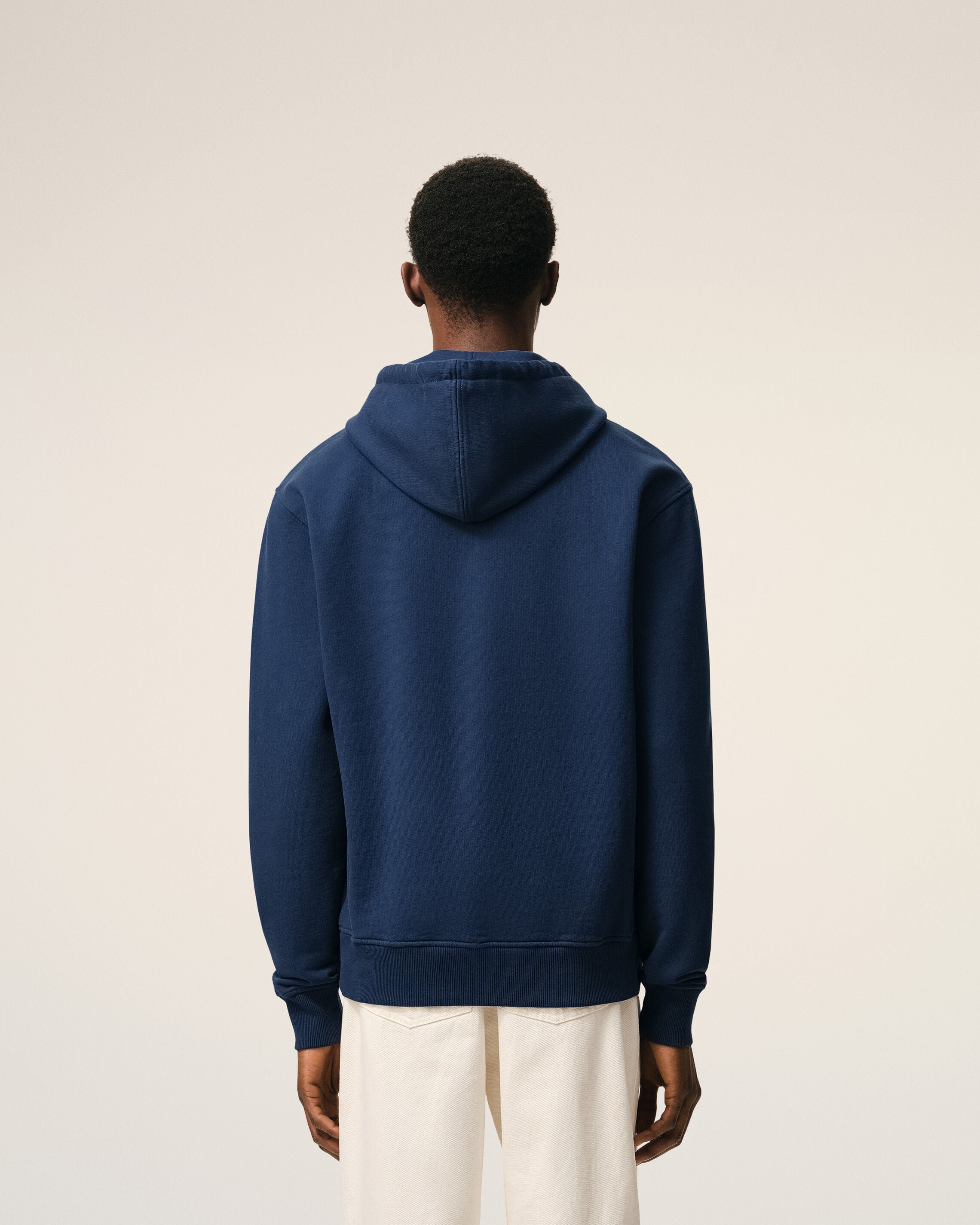 Blue Cotton Ami De Coeur Hoodie