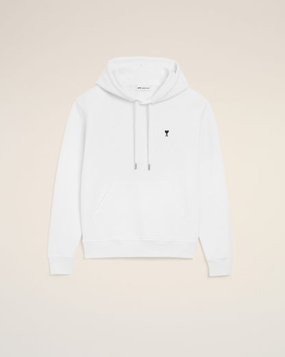White Cotton Ami De Coeur Hoodie