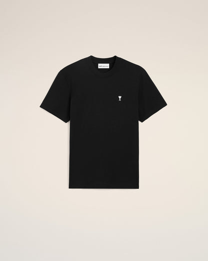 Black Cotton Ami De Coeur Tshirt
