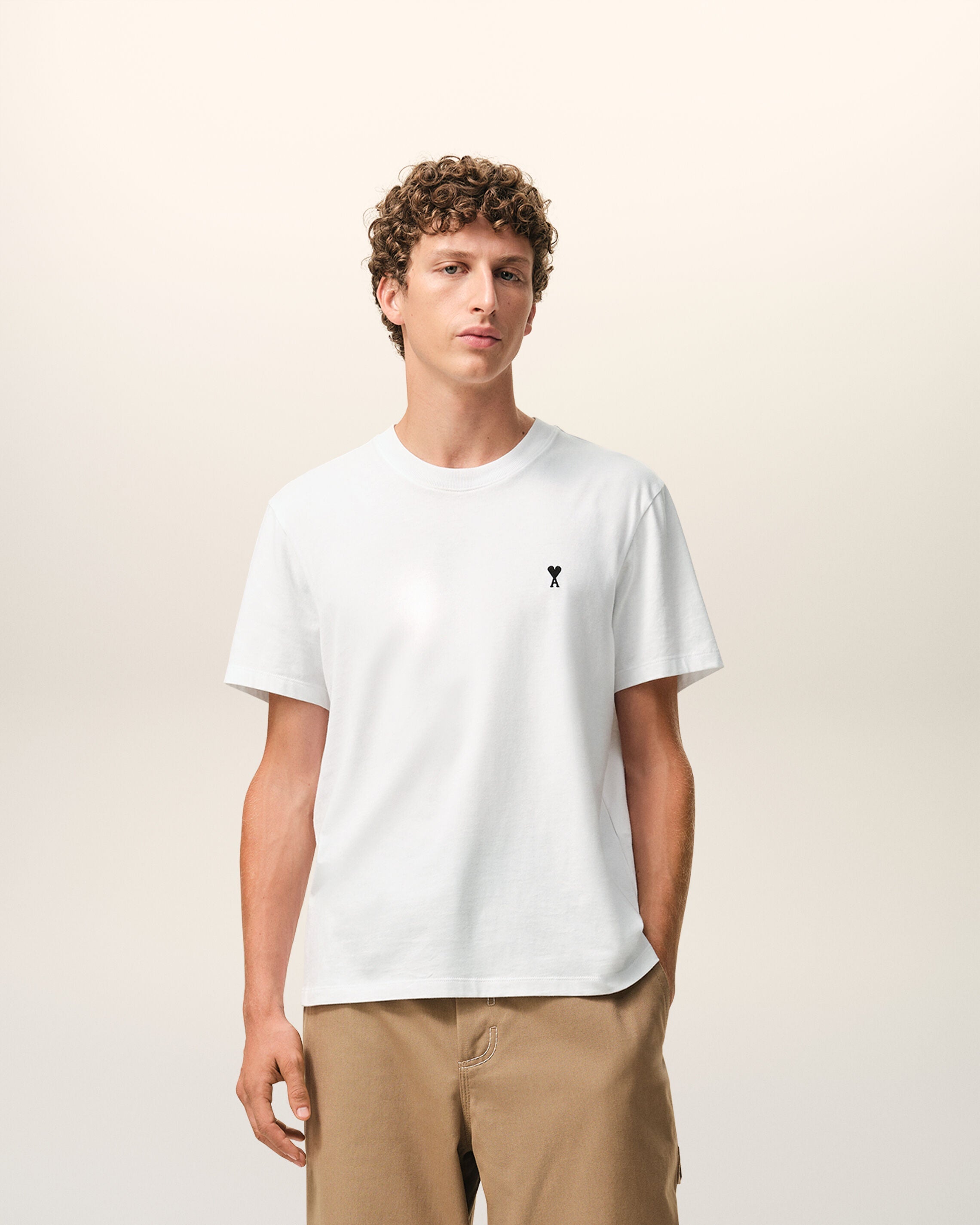 White Cotton Ami De Coeur Tshirt