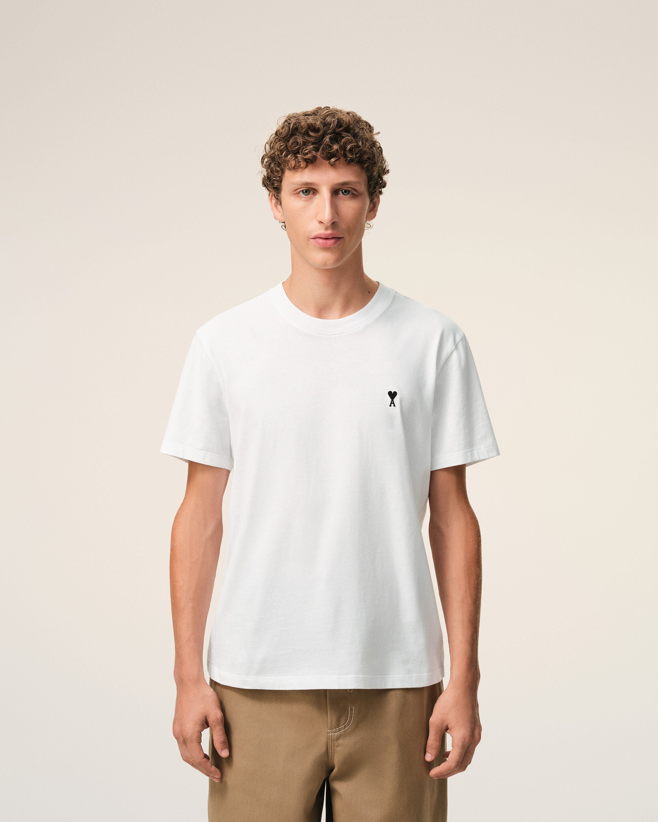 White Cotton Ami De Coeur Tshirt