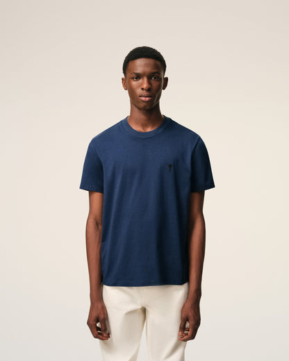 Blue Cotton Ami De Coeur Tshirt