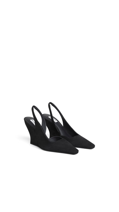 Alaïa Wave Slingbacks In Suede