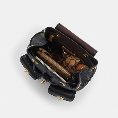 Coach Hadley Backpack Gold Dark Stone