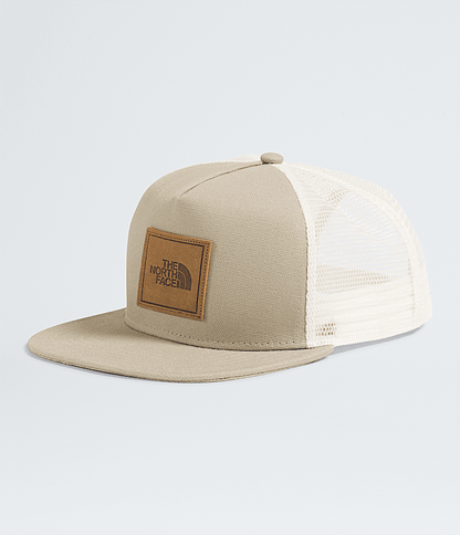 The North Face Half Dome Trucker Hat TNF Black/Leather Patch Timber Tan/Leather Patch Denim/Leather Patch Dune Beige/Leather Patch