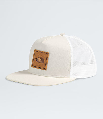 The North Face Half Dome Trucker Hat TNF Black/Leather Patch Timber Tan/Leather Patch Denim/Leather Patch Dune Beige/Leather Patch
