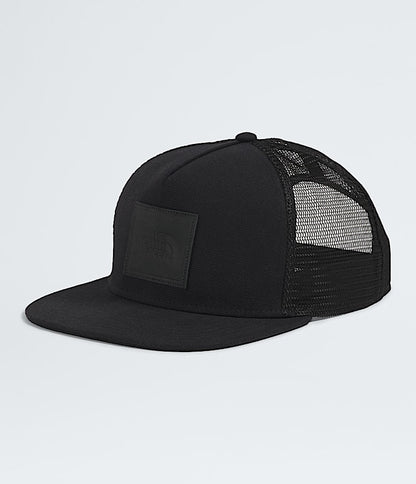 The North Face Half Dome Trucker Hat TNF Black/Leather Patch Timber Tan/Leather Patch Denim/Leather Patch Dune Beige/Leather Patch