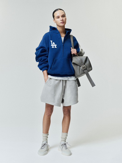 Essentials Dodgers Raglan Half Zip Sport Hoodie Estate Blue/ Seal