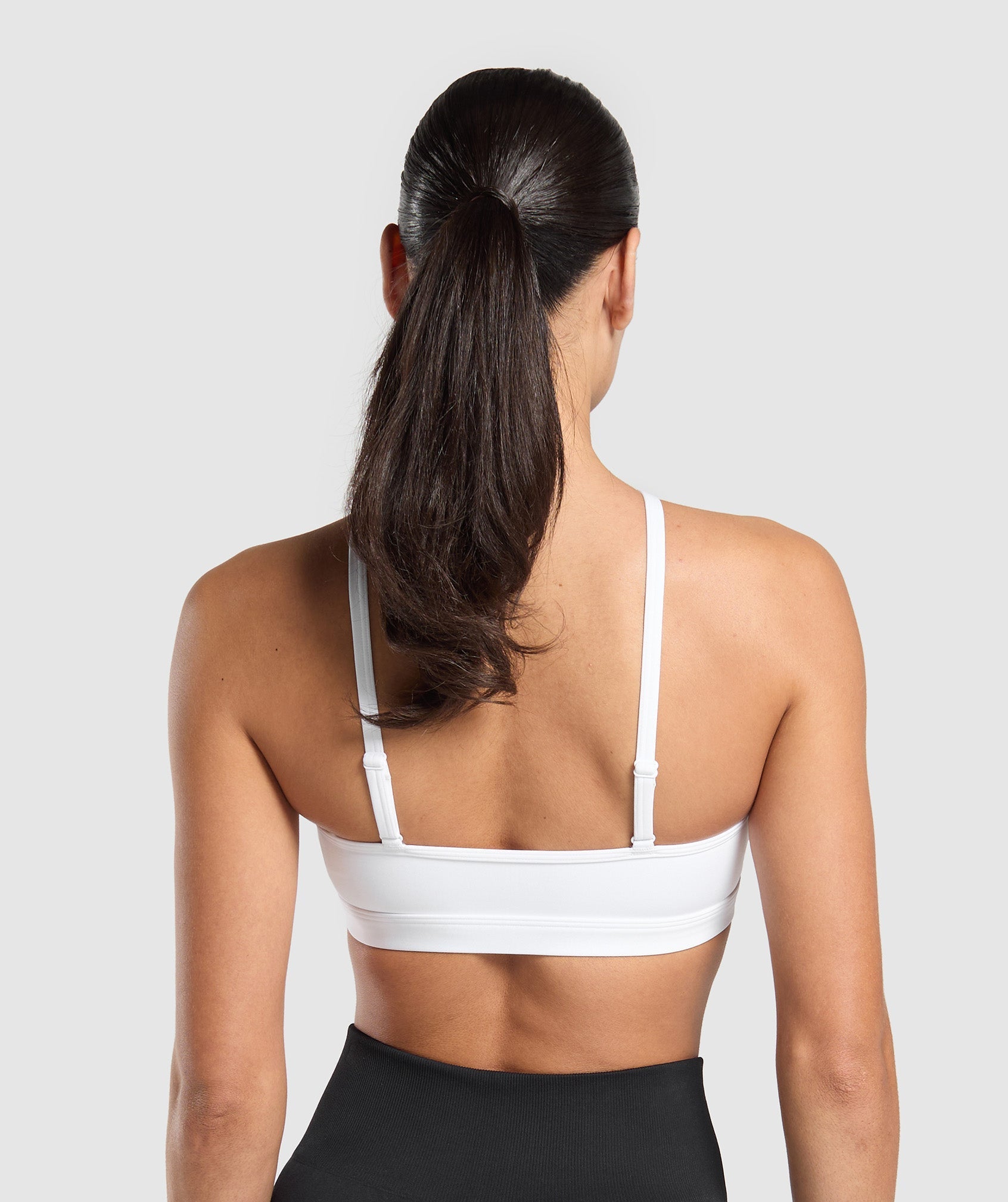 Women's Gymshark Halter Neck Sports Bra White