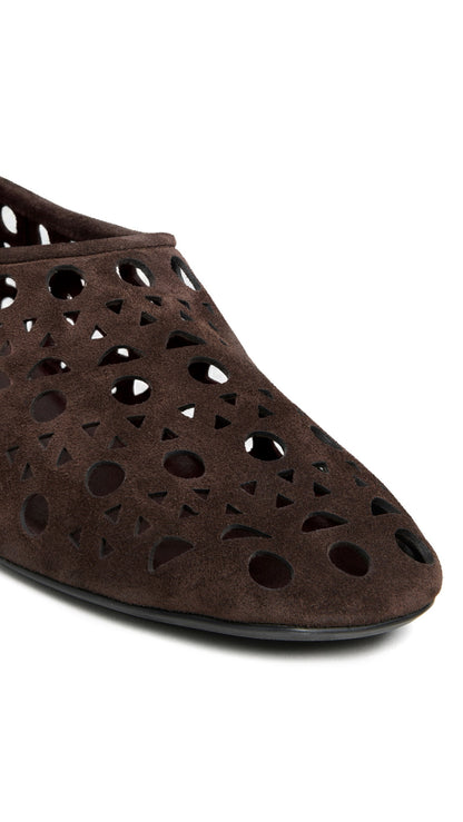 Alaïa Slippers Vienne In Suede Calfskin