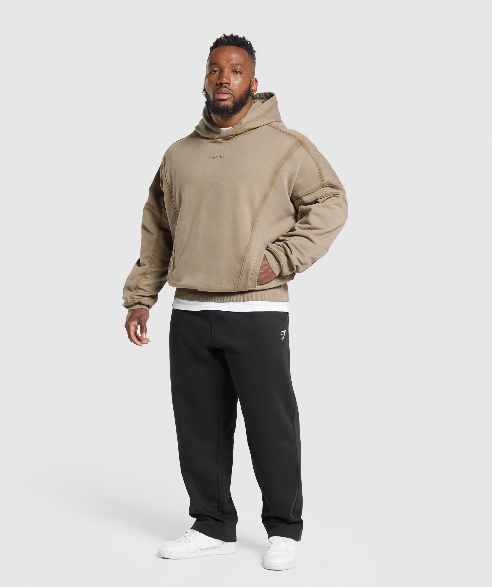 Gymshark Heavyweight Hoodie Lifestyle Brown